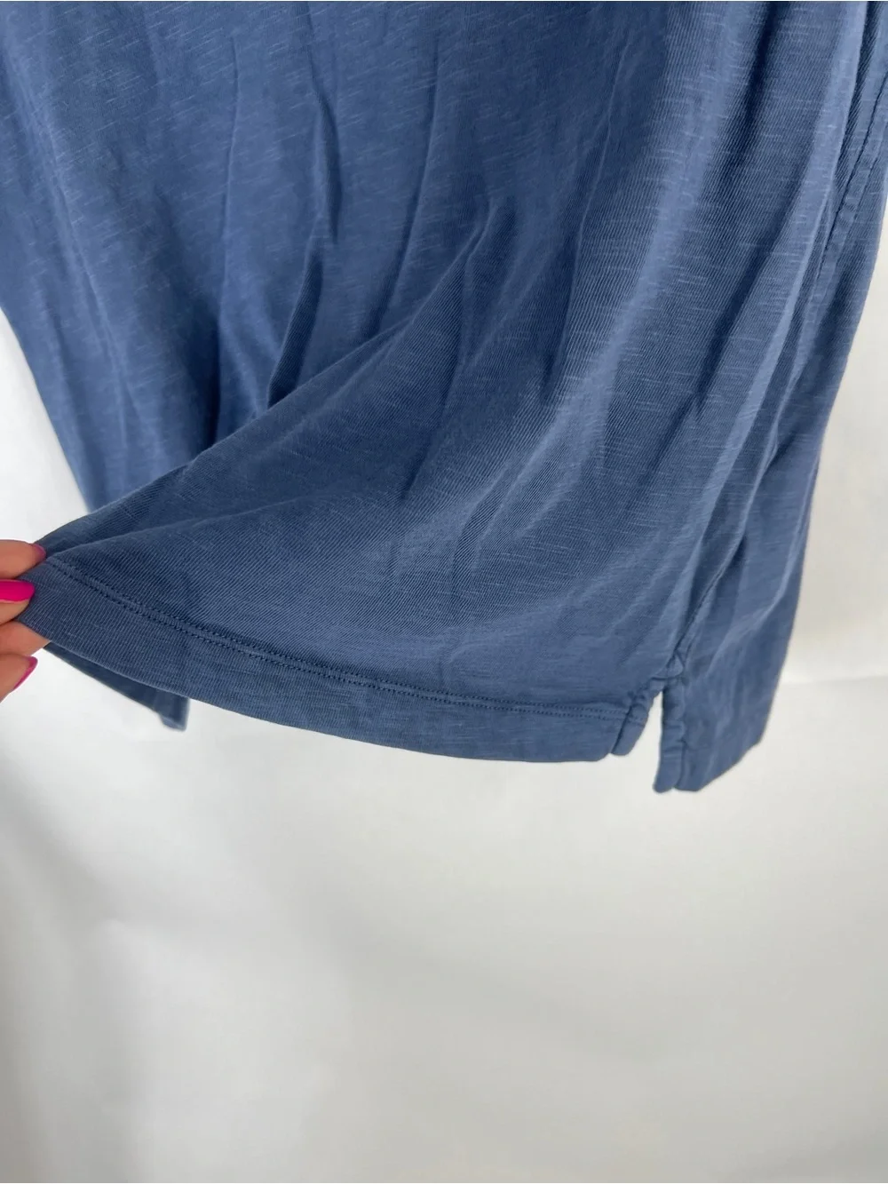 J.Crew Garment-Dyed Slub Cotton Pocket Polo Shirt Blue Size M